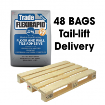 Tilemaster Trade FlexiRapid C2FT Adhesive Grey 20kg Full Pallet (48 Bags Tail Lift)
